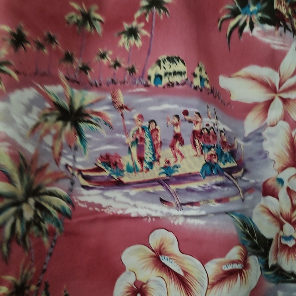 Vintage Jade Fashions men's shirt, made in Hawaii XXL cotton